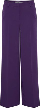 Ichi Ihlexi Wide PA Pantaloni - - Trousers - Donna - Viola - L