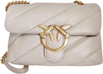 Pinko Love Lady Puff Classic - female - PINKO - Shoulder Bags - Gray - ONE SIZE - Bags