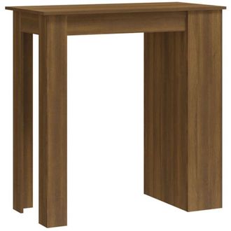 vidaXL Mesa Alta Con Estante Marr&oacute;n Roble 102x50x103,5 Cm Vidaxl