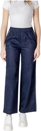 Only Only - Wide Leg Track Pants - Dames - Broeken - Blauw - Maat: L