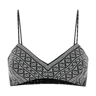 Ermanno Scervino Bras, female, Multicolor, Size: 2XS Printed Silk Crop Top