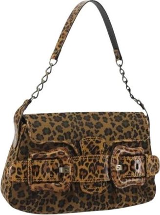 Fendi Pre-owned Canvas fendi-bags - Dames - Vintage Schoudertas - Bruin - ONE Size - Vintage