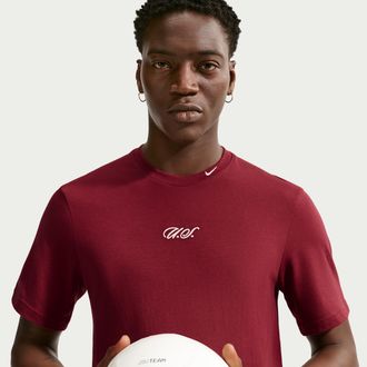 Nike USMNT Primary Nike Mens Dri-FIT Soccer T-Shirt in Red | IB6239-677