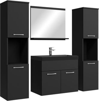 Badplaats Conjunto De Muebles De Ba&ntilde;o Montreal Xl 60 X 35 Cm - Negro Mate