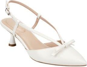 Bandolino Macruz Bow Slingback Pump in Chalk White at Nordstrom Rack, Size 9.5
