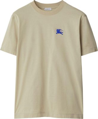 Burberry EKD-embroidered cotton T-shirt - men - Cotton - XXXL - Neutrals