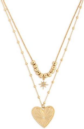 Saachi Charm Layered Necklace in Gold at Nordstrom Rack