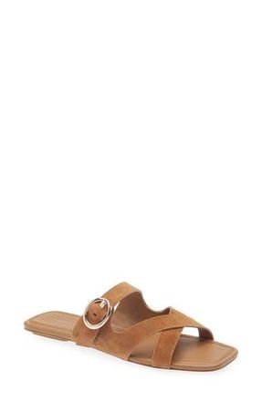 Stuart Weitzman Villa Slide Sandal in Doe at Nordstrom Rack, Size 6