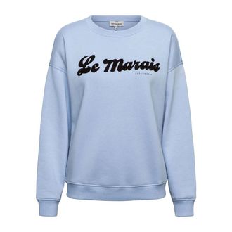 &Co Woman Le Marais Sweater - Dames - Sweatshirts - Blauw - XS - Katoen - Hoodies & sweatvesten
