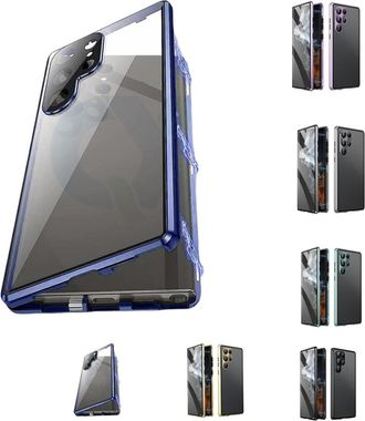OEM Funda Magn&eacute;tica De Cristal Templado De Doble Cara Para Privacidad, Compatible Con Tel&eacute;fonos Samsung De Las Series S21-25 (azul Privacidad)