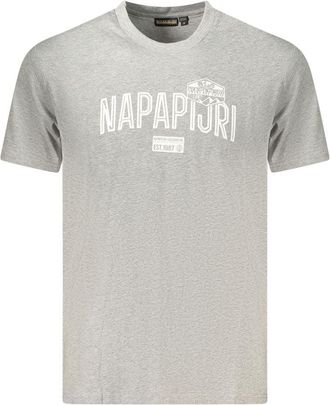 Napapijri Grigio Katoenen Heren T-Shirt