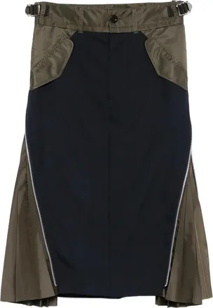 sacai Pleated-detail Skirt