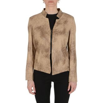 19V69 19V69 Womens Jacket Beige MELIA Fabric - Size Medium