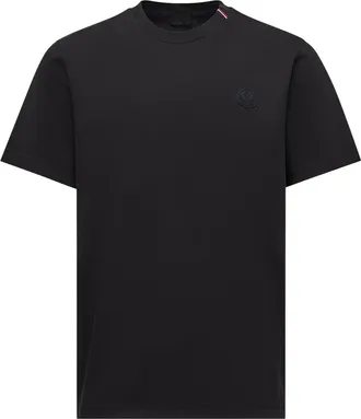 Moncler Moncler Logo Cotton T-shirt, Men, Black, Size: 3xl