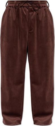 Yohji Yamamoto Wijde broek - Heren - Wijde Broeken - Bruin - M - Broeken