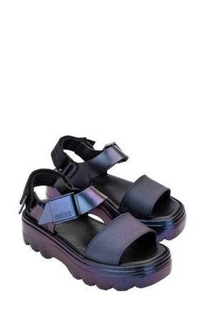 Melissa Kick Off Platform Sandal in Blue Chameleon at Nordstrom Rack, Size 7