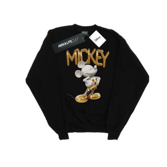 Disney Dames/Dames Mickey Mouse Gouden standbeeld Sweatshirt (Zwart)