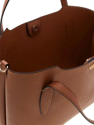 Guess Leather Tote Shoulder Bag - Brown