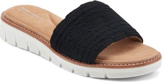 Easy Spirit Jadyn Platform Wedge Slide Sandal in Black at Nordstrom, Size 6.5
