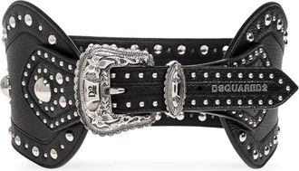 Dsquared2 Belts, female, Black, Size: 75 CM Leather belt
