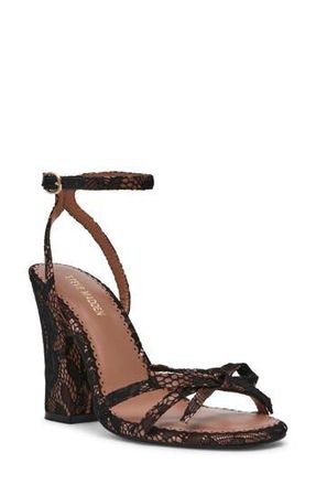 Steve Madden Hara Ankle Strap Sandal in Black Lace at Nordstrom Rack, Size 9.5