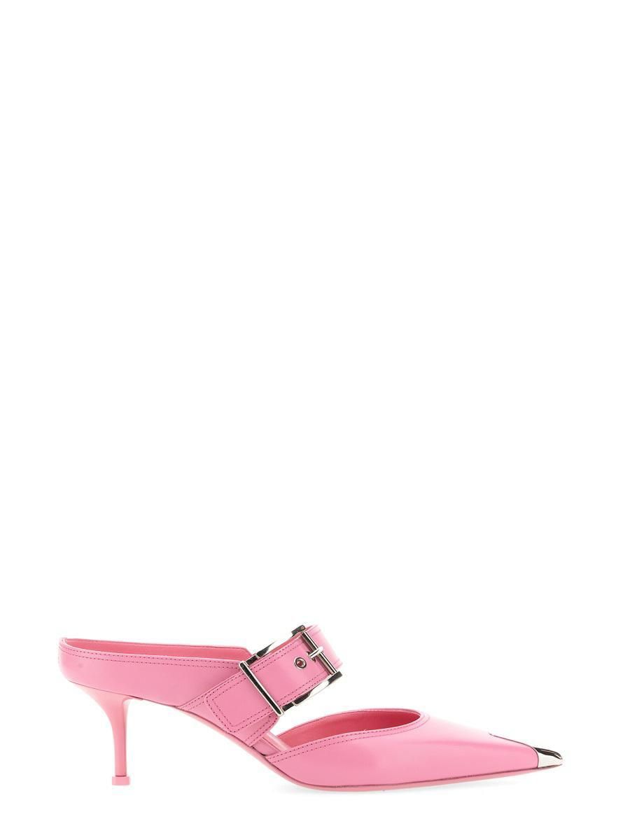 サンダル・ミュール alexander mcqueen PUNK SANDAL WITH BUCKLE Alexander McQueen Punk Sandal With Buckle from $814.00 - on