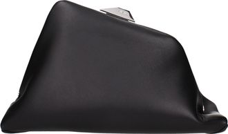 The Attico De Attico Pochette Damess Leer Zwart