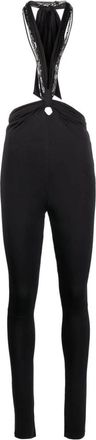 The Attico Slim-Fit Ruby Lange Broek - Dames - Slim Fit Broeken - Zwart - XS - Broeken