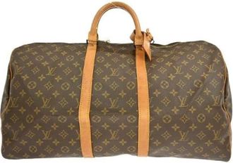 Louis Vuitton Vintage, unisex, Bruin, ONE Size, Pre-owned Weekendtas
