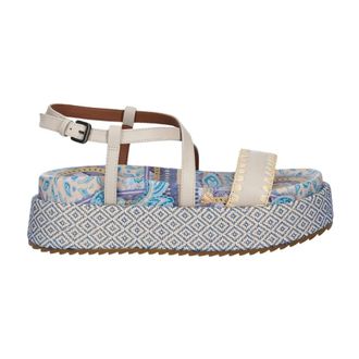 Kurt Geiger Chelsea Flatform Sandaal - Dames - Schoenen - Beige - Maat: 41 EU Leer