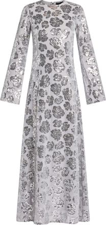 Rotate sequinned chiffon maxi dress - Grey