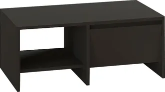 Hanah Home Tavolino In Legno laris - 90 X 45 X 35 Cm - Grigio Antracite