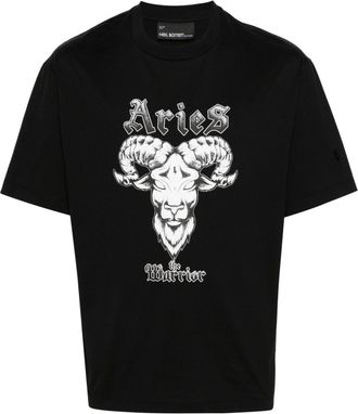 Neil Barrett Aries graphic-print cotton T-shirt - men - Cotton - S - Black