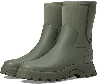 Hunter City Explorer WFS2238NRE-LIN Womens Green Ankle Rain Boots JOBB1218