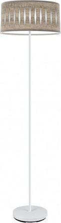 Fabrilamp Fabrilamp - Pie Salon Piron 1xe27 Blanco/madera Gris 165x40x40 Cm Marca