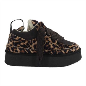Jack Wills Comfortabele su&egrave;de sneakers voor dames (Luipaard)