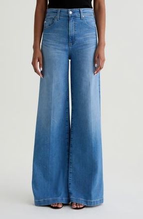 AG - Adriano Goldschmied Deven High Waist Ultra Wide Leg Jeans in Minimalist at Nordstrom Rack, Size 30