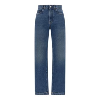 Marni Straight Leg Jeans - Dames - Regular Fit Jeans - Blauw - 2XS - Katoen - Jeans
