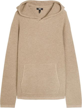 Paige pocket hoodie - men - Merino/Recycled Cotton/Acrylic/Cashmere - S - Neutrals