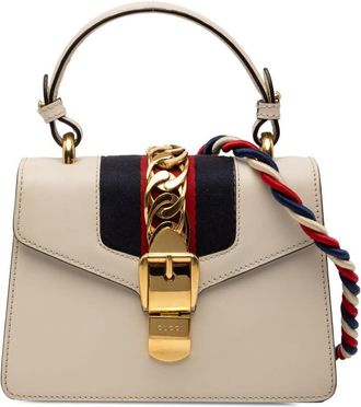 Gucci Pre-owned Gucci Mini Calfskin Sylvie Satchel Ladies 470270 493075