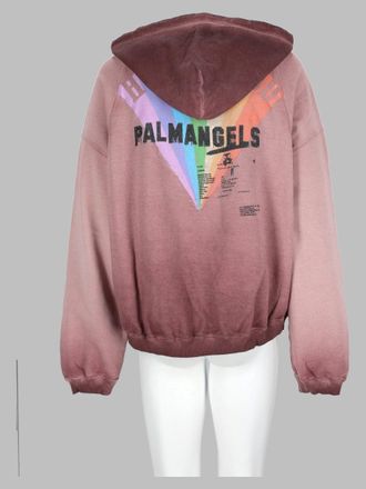 Palm Angels Logo Hooded Sweatshirt - Pink