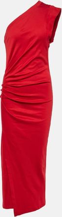 Isabel Marant Maude gathered cotton jersey midi dress