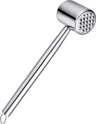 OEM Inteneritore Per Carne Con Superficie Di Battuta Liscia E Scanalata, Utensile Da Cucina In Acciaio Inox, 26,5 Cm
