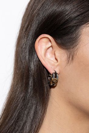 Versace Earrings With Medusa Head, Womens, Silver