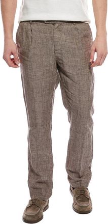Onia Linen Tapered Pleated Trouser