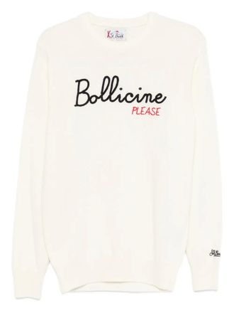 MC2 Saint Barth Maglione Heron con ricamo - Bianco