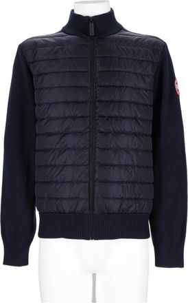 Canada Goose Quilted Ribbed Knit Wool Sports Jacket