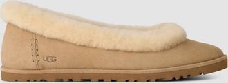 UGG Womens Zora Suede Ballet Flat In Sand