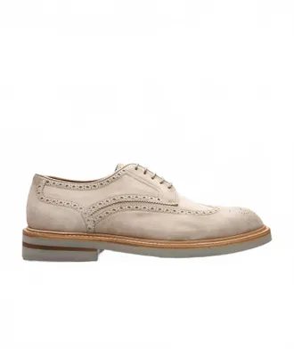 Magnanni Mens Apolo Derby Shoes In Salt Suede