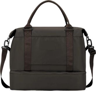 Generic Large-Capacity Weekend Gym Bag,Compatible For Women Travel Cabin with Shoes Compartment Shoulder Zipper Duffle(Black)